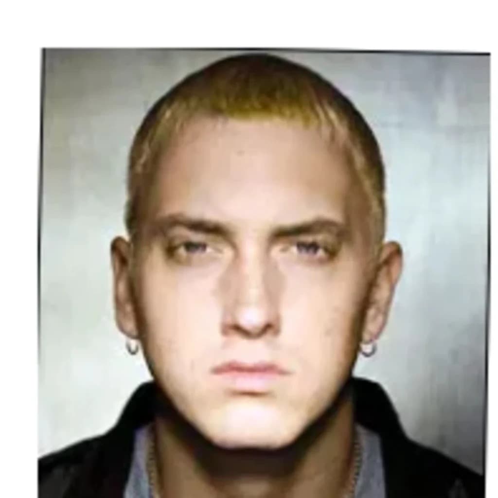 Foto de frente de Eminem