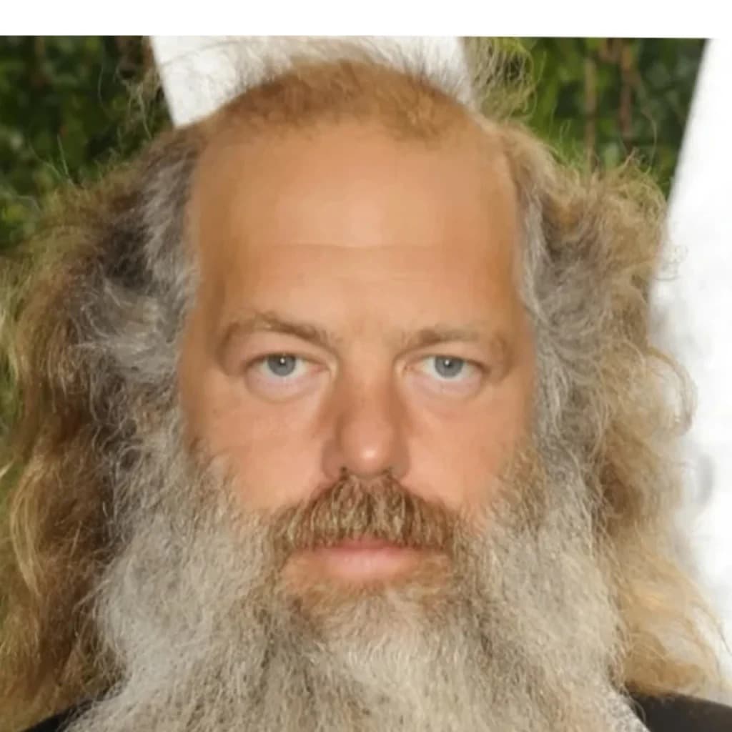 Foto de frente de Rick Rubin