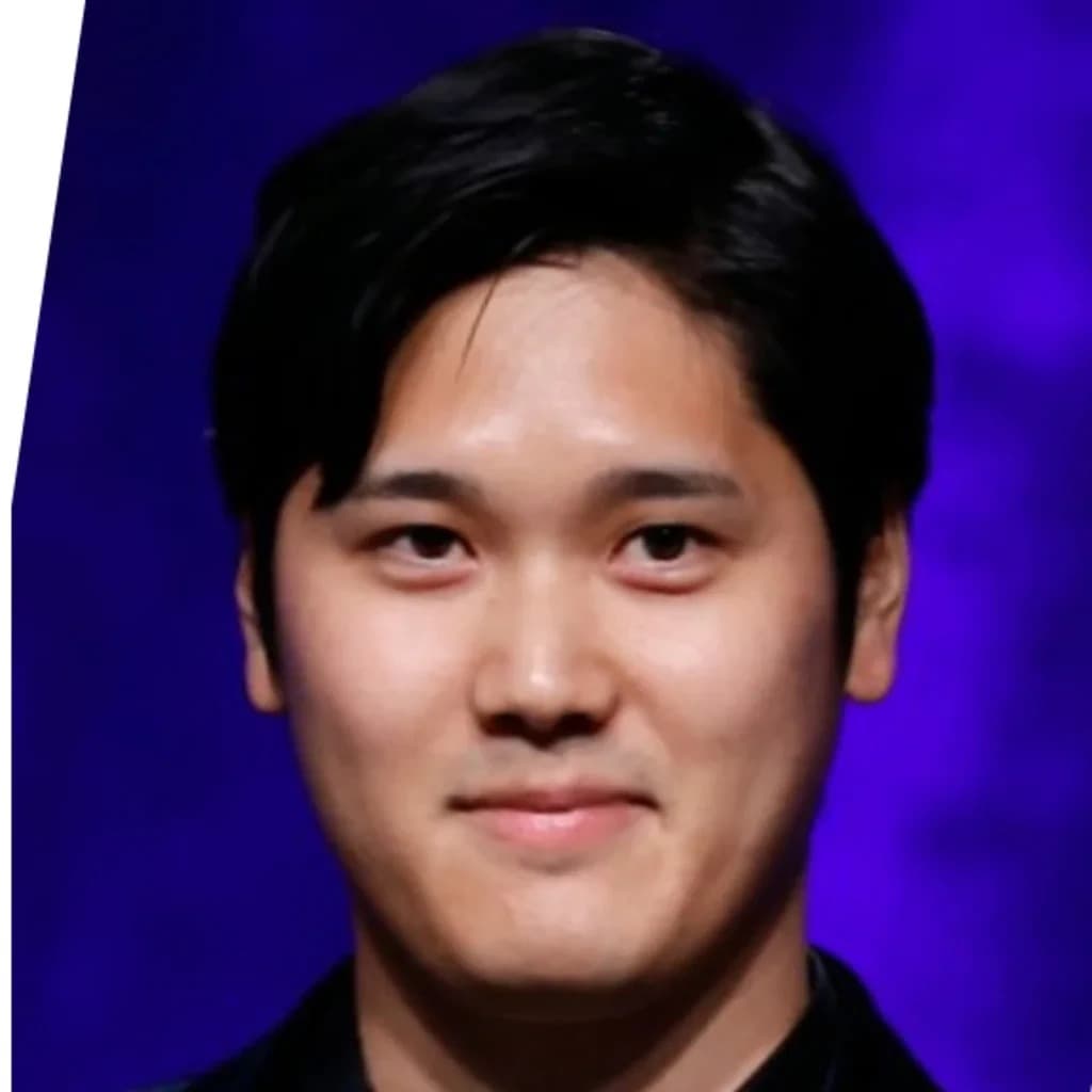 Foto de frente de Shohei Ohtani