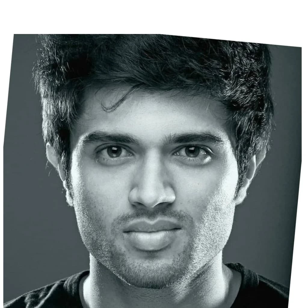 Foto de frente de Vijay Deverakonda