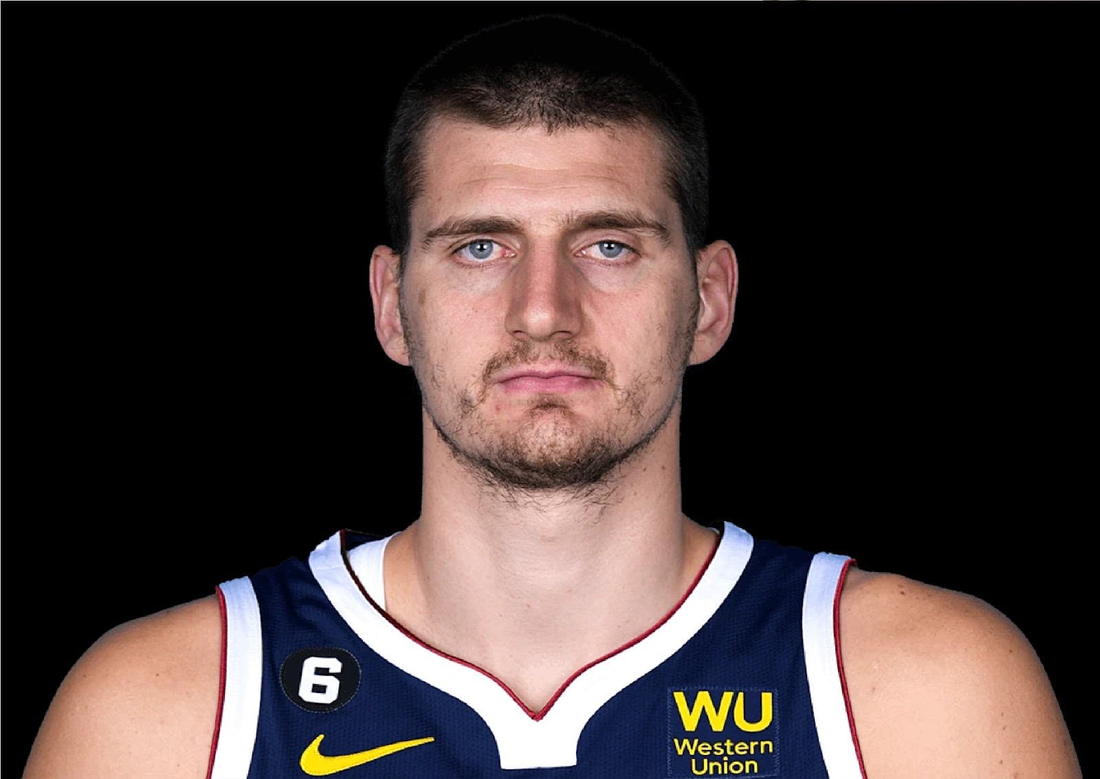 Foto de frente de Nikola Jokic